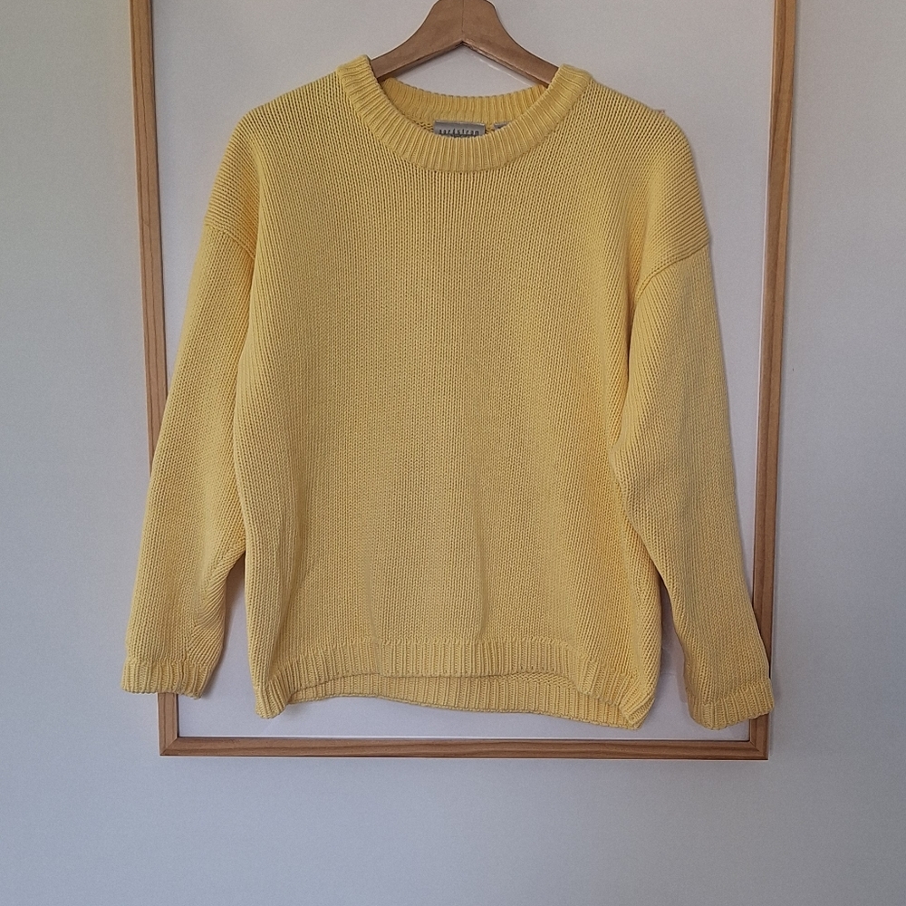 Vintage Nordstrom Butter Yellow Sweater